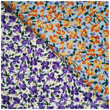 Textiles 100% Cotton Poplin Printed Fabric For Dresses